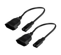EMSea Cavo Di Prolunga Di Alimentazione Europeo IEC320 C8 Da 25 Cm CEE7/16R Per Laptop Stampante E TV.