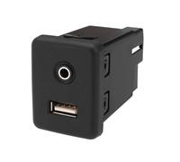 EMSea Connettore Per Presa Di Ricarica USB Per Auto E Connettore Per Presa Di Ricarica AUX 13599456 Compatibile Con Vauxhall Insignia A Astra K Nero