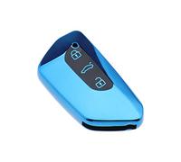 EMSea Cover per chiave auto in TPU con 3 pulsanti per auto, custodia protettiva a prova di goccia, blu compatibile con VW Golf 8 Seat Leon MK 4 Tarraco Ateca Skoda Octavia