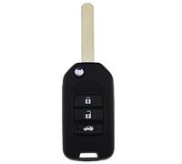 EMSea Guscio Per Chiave Pieghevole Pieghevole A 3 Pulsanti Per Auto Compatibile Con Civic City Accord Jazz HRV CRV Custodia Protettiva Per Chiave Remota Di Ricambio Per Autoveicoli