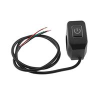 EMSea Interruttore a pulsante per manubrio moto, 22 mm, impermeabile, 12 V, interruttore on/off con indicatore LED bianco