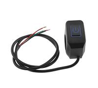 EMSea Interruttore Per Manubrio Moto 22mm 7/8 Pollici Interruttore A Pulsante Per Controllo Fari Manubrio Interruttore On/off Impermeabile 12V Con Indicatore LED Blu