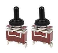 EMSea Interruttore SPST a levetta, impermeabile, con 3 pin, 3 marce, 125 V/20 A, per ripristino automatico per auto, navi, elettrodomestici, 2 pezzi