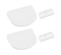 EMSea Set di 2 maniglie per porta del balcone, patio, maniglia per finestra, kit compatibile con Schüco 298973, 60 x 47 mm, bianco