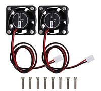 EMSea Set di 2 Ventole di Raffreddamento Brushless Radiatore Basso Rumore Stampante 3D Computer Case DC 5V 0.15A Mini 10000RPM 25x25x10mm con Vite M3