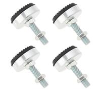 EMSea Set Di 4pcs Piedini Di Livellamento Regolabili Con Filettatura M12 Piedini Per Mobili In Acciaio Al Carbonio Zincato Per Carichi Pesanti Per Mobili Scaffali Per Macchinari Industriali