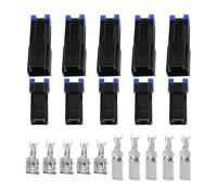 EMSea Set di 5 connettori e terminali ad alta corrente, 1 via, 1 pin, 9,5 mm, 60 A, 60 A, per auto, moto, camion