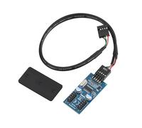 EMSea Splitter Interno USB 2.0 A 9 Pin Estensione per Scheda Madre da 1 Maschio A 2 Femmine per Case PC