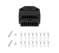 EMSea Strumento Diagnostico Per Auto OBD2 OBD II Presa Di Estensione Diagnostica Per Veicolo Da 16 Pin Maschio A Femmina Con Strumento Diagnostico Per Viti (Nero)