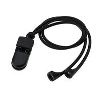 EMSea Supporto per apparecchi acustici con clip anti-perso cordino di sicurezza di ritenzione cavo di protezione in silicone nero per adulti anziani bambini