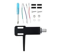 EMSea Supporto Per Testina Per Giradischi Da 8 Mm Set Di Stilo Adatto Per Vari LP Phono Nero