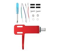 EMSea Supporto Per Testina Per Giradischi Da 8 Mm Set Di Stilo Adatto Per Vari LP Phono Rosso