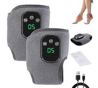 Emsence Triple Therapy Foot Massager, 3-in-1 Portable Foot Massager with Heat and Vibration, 5 Adjustable Heat Levels, 3 Modes, Cordless for Ankle, Arch, Heel Comfort at Home & Travel (2 pcs)