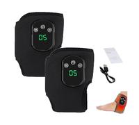 Emsence Triple Therapy Foot Massager, Emsence Foot Massage, Foots Renew Triple Method Massager, 3-Level Heat & Massage Adjustable,Smart Timer,Touch Screen, for Home/Office/Travel (Grey 5 Level *2pcs)