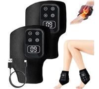 Emsence Triple Therapy Foot Massager, Portable 3-in-1 Wireless Foot Massager, 3 Vibration Modes & 5 Heat Levels With Smart Timer, for Home and Office Use Ankle Relaxation (2Pcs)