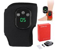 Emsence Triple Therapy Foot Massager, Portable 3-in-1 Wireless Foot Massager, 3 Vibration Modes & 5 Heat Levels With Smart Timer, for Home and Office Use Ankle Relaxation (Black * 1Pcs)