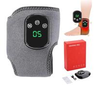 Emsence Triple Therapy Foot Massager, Portable 3-in-1 Wireless Foot Massager, 3 Vibration Modes & 5 Heat Levels With Smart Timer, for Home and Office Use Ankle Relaxation (Gray * 1Pcs)