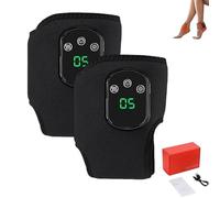 Emsence Triple Therapy Foot Massager, Portable 3 In 1 Wireless Foot Massager, With 3 Vibration Modes, 5 Heat Level, Smart Timer, For Heel, Arch And Ankle Comfort & Relaxation (Black * 2Pcs)