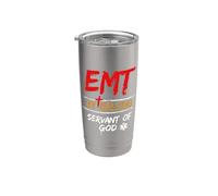 EMT chiamando il risponditore medico del servo di Dio Bicchiere termico in acciaio inox doppia parete