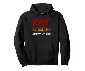 EMT chiamando Il risponditore Medico del servo di Dio Felpa con Cappuccio