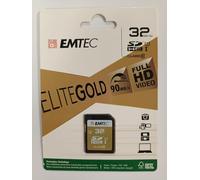 Emtec 32 GB Class10 Gold + scheda di memoria SDHC classe 10 (32 GB, SDHC, classe 10, 85 MB/s, nero, marrone)