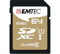 Emtec 64GB Class10 Gold + 64GB SDXC Class 10 scheda di memoria - schede di memoria (SDXC, Nero, Marrone, Classe 10)