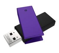 Emtec C350 Brick 2.0 Unità flash USB da 8 GB USB Type-A Nero, Viola - Nouvo