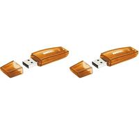 Emtec C410 Color Mix 2.0, Memoria USB 4 GB, Arancione (Confezione da 2)