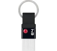 EMTEC - Chiavetta USB 3.2 Nano Ring T100 Capacità 64 GB, 64 GB - Compatibilità universale USB 3.0 - ECMMD64GT103 - Design esclusivo con anello portachiavi - Ultra sottile, senza cappuccio