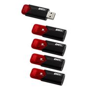EMTEC - Chiavi USB 2.0 Click Easy B110 64 GB - Plastica - Meccanismo retrattile - Archiviazione dati, Trasferimento di file, Informatica - Verde