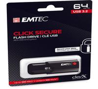 emtec - memoria usb b120 clicksecure - ecmmd64gb123 - 64 gb