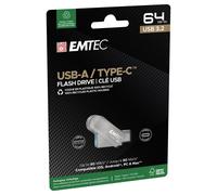 emtec - memoria dual usb3.2 to type-c - 64gb - ecmmd64gd283