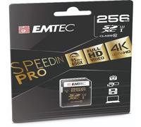 EMTEC - ECMSD256GXC10SP - Emtec - SD Speedin USH-1 U3 - ECMSD256GXC10SP - 256GB - EMTD256GXC10P - Conf. da 1 Pz. - ECMSD256GXC10SP
