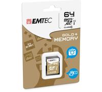 EMTEC - ECMSD64GXC10GP - Emtec - SDXC Class 10 Gold + - ECMSD64GXC10GP - 64GB - EMTSD64GXC10GP - Conf. da 1 Pz.