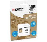 EMTEC - ECMSDM128GXC10GP - Emtec - Micro SDXC Class 10 Gold + con Adattatore - ECMSDM128GXC10GP - 128GB - EMTM128GXC10GP - Conf. da 1 Pz. - ECMSDM128GXC10GP