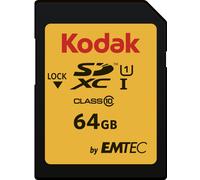 Emtec EKMSD64GXC10K memoria flash 64 GB SDXC Classe 10 UHS-I (Kodak SD 64GB UHS-I U1 V10 Premium)