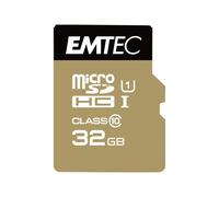 EMTEC Gold+ Flash-Speicherkarte SD-Adapter Micro SD 32 GB ECMSDM32GHC10GP