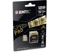 EMTEC MicroSD Card 128GB SDXC CL10 Speedin V30 A1 NUOVO