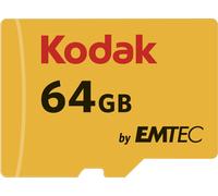 Emtec MicroSDXC capacità 64 MicroSDXC Class 10 memoria flash-Scheda di memoria da MicroSDXC, Nero, Rosso, Giallo, Class 10, scheda SD, bulbo)