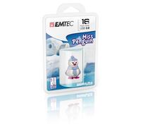 Emtec Miss Penguin lettore USB flash 16 GB USB Type-A 2.0 Blu, Viola, Bianco - Nouvo