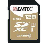 EMTEC Scheda di memoria SDXC classe 10 da 128 GB, SDXC, classe 10, 85 MB-s, nero, marrone