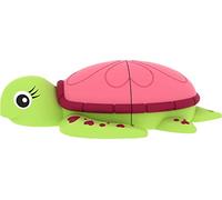 Emtec Schildkröte Lady 16 GB 16 GB USB 2.0 tipo A USB Flash Drive Stick (USB 2.0, tipo A, coperchio rosa, verde, rosa, verde, gomma, blister)