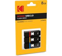 Emtec - Usb2.0 k100 8 GB p3 8 GB USB 2.0 Nero Unità Flash USB - Chiavetta USB (USB 2.0, USB 2.0, Type-a, Coperchio, Nero, Blu, Rosso, Giallo, Blister)