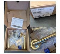 Emtek 8101 Passaggio Corda Rosetta Merrimack Leva Ottone SX US7 Scatola Nuovo