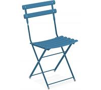 EMU Arc en Ciel Art. 314 Sedia Pieghevole in acciaio colore Blu Chiaro 61