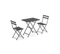 EMU Arc En Ciel Set 2 Sedie + 1 Tavolo Pieghevole : Colore - FERRO ANTICO