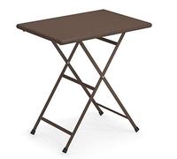 EMU Arc en Ciel Tavolo Pieghevole Rettangolare cm 50x70 Art. 334 Marrone d'India cod. 41