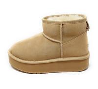 Emu Australia Boot in montone caldo pelo Stinger Platform marrone beige sabbia