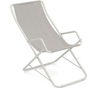 EMU Bahama Sdraio Pieghevole Colore Bianco 23 Telo in Textilene Colore Jersey-Gh