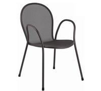 SEDIA CON BRACCIOLI RONDA ART. 116 COLORE GRIGIO ANTICO MARCHIO EMU - 8 PEZZI